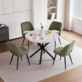 Set sala da pranzo in MDF struttura in metallo nero
