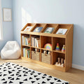 Libreria contenitore con ripiani in MDF naturale