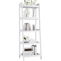 Libreria da soggiorno con ripiani in MDF naturale