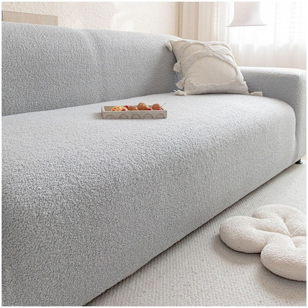 Divano da soggiorno Copridivano Elasticizzato Jacquard,Telo Copritutto Lavabile,Tessuto nero