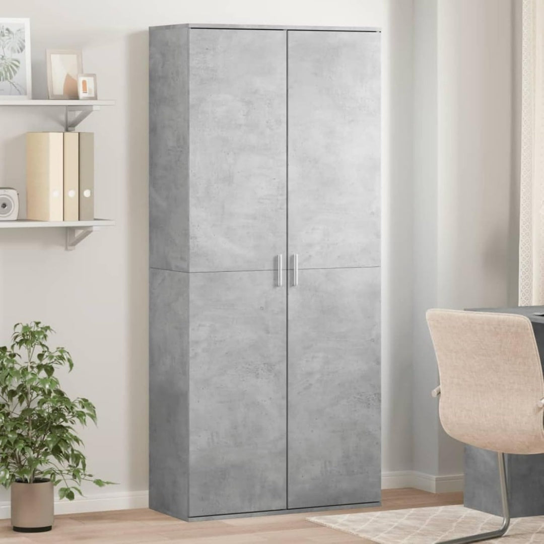 Mobile contenitore LAPOOH Credenza Grigio Cemento Legno grigio
