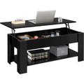 Tavolino centrale in MDF struttura in metallo nero