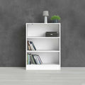 Libreria da soggiorno bianco con ripiani