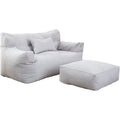 Divano confortevole LDIW Fodera Pouf Fodera Poltrona nero