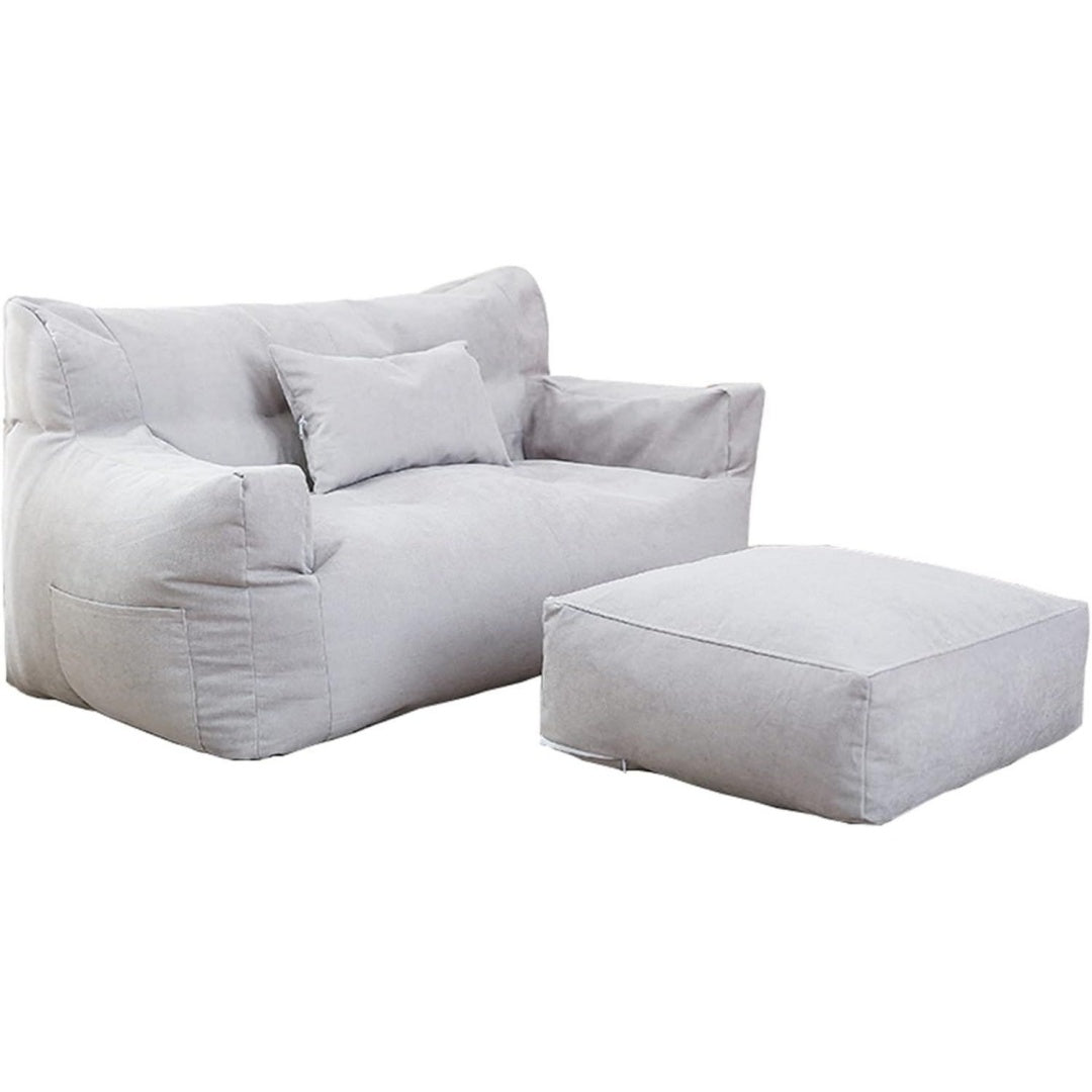 Divano confortevole LDIW Fodera Pouf Fodera Poltrona nero