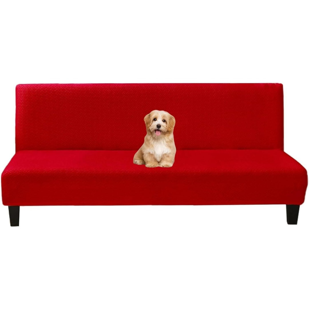 Divano confortevole pieghevole rosso