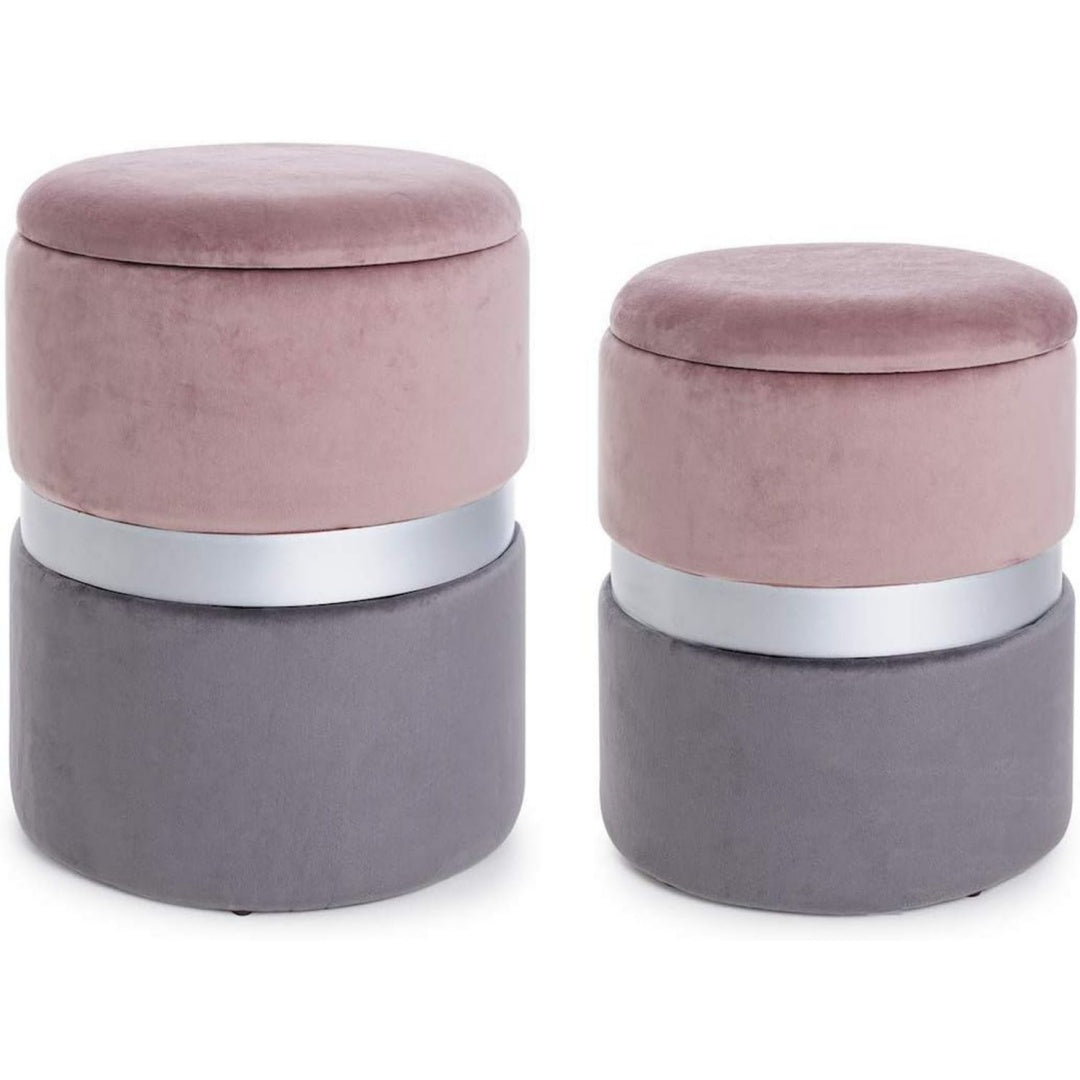 Seduta compatta con vano contenitore in MDF grigio