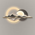 Sculture a parete regolabile con illuminazione LED oro