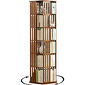 Libreria contenitore con ante girevole naturale